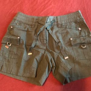 WHBM Sage cotton shorts